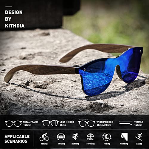 Zebra Wooden Bamboo Sunglasses Polarized for Men and Women - Wood Temples Sunglasses S50294