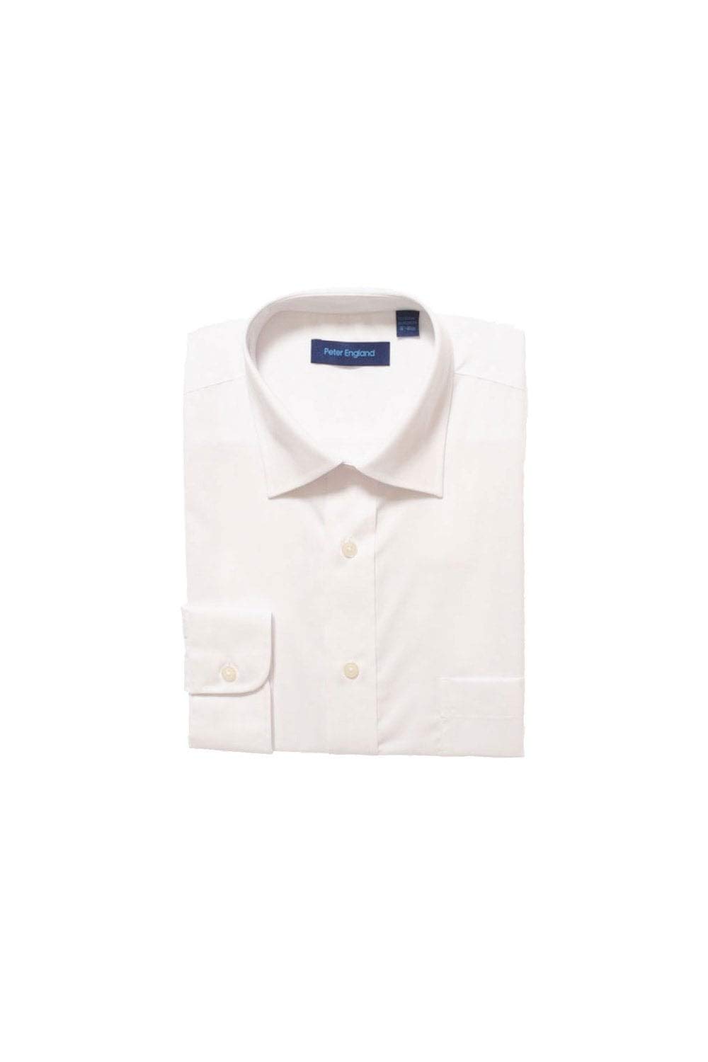 Men's Peter England Non-Iron Plain Shirt - Cobalt
