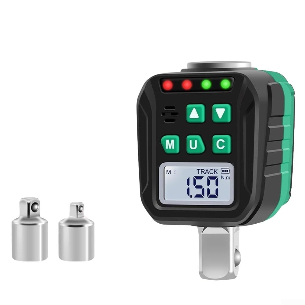 Probador de par digital para llaves dinamométricas con 6 modos preestablecidos, conmutación de cuatro unidades, alertas audibles y LED para evitar un apriete excesivo de 10 a 200 Nm