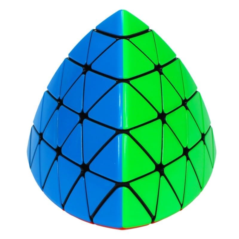 Pyraminx Puzzle – Level 5 Pyramid Brain Teaser, Classic Meffert’s Twist Puzzle