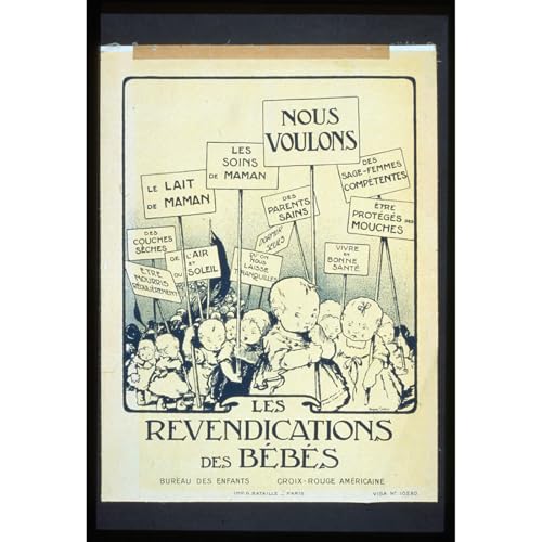 Impression sur toile Marche des bébés décoration murale vintage grand format 76x101