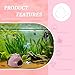 AnRui Ceramic Aquarium Decoration Cute Seahorse Betta Fish Tank Accessories Decor Hideout Cave Ornament for Small Medium Fish, Shrimp, Goldfish and Reptiles (Pink)