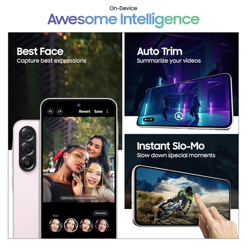 Image of Samsung Galaxy A56 5G (Awesome Pink, 12GB, 256GB) | Metal Frame | Gemini Live | Awesome Intelligence (AI): Circle to Search, Instant Slo-Mo, Auto-Trim, Object Eraser | Flagship Grade Camera