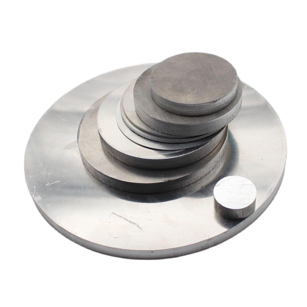 Aluminium Rundplatte, 6061 Aluminium Runde Blechplattenblöcke Packung mit 23 Mehrere Größen Dekorative Biegbare(220x5mm 1pc)