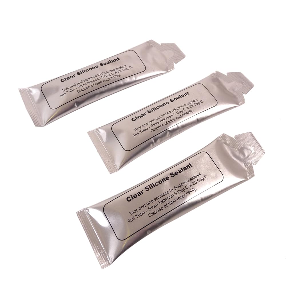 Silicone Sealant Sanitary Grade - Qty 3 x 9ml Sachets - Easy squeeze - No need for sealant gun - UK Supplied - Image 4