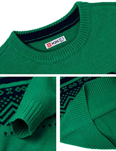 H2H Mens Casual Slim Fit Knitted Christmas Sweaters Holiday Party4