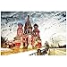 JSY Educación for Adultos 1000 Pieza del Rompecabezas de Madera for niños Personalizada Juguetes Famoso Paisaje arquitectónico Catedral de Moscú Puzzles 3D (Size : 87.5 * 57.5cm)