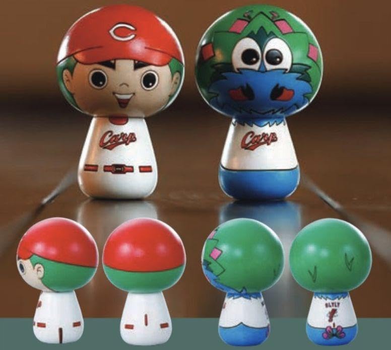 カープ坊や＆スライリー　土鈴セット Amazon.co.jp: カープ 卯三郎 こけし カープ坊や スライリー 2点セット