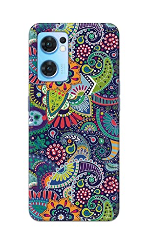Image of Printed Hard Back Cover Case for Oppo Reno7 5G | Oppo Reno 7 5G Back Cover (Miraculous Patterns) -1803