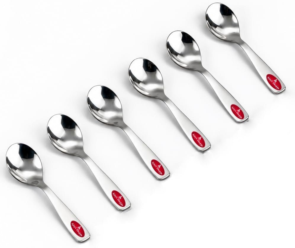 Ajay’s Shoppe Stainless Steel Masala Spoon Set (6 Pieces) | Heavy Gauge Spice, Salt & Pickle Spoons for Kitchen Use-picture-25