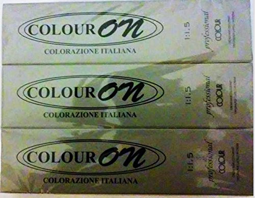 COLOUR ON COLORAZIONE ITALIANA 8.4 LIGHT BLOND COPPER PROFESSIONAL COLOUR (100 ml./3.5 fl.oz.) EACH(SET OF 3)