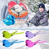 【Rápido y sencillo】 La pala quitanieves con forma de pato puede hacer una bola de nieve tubular perfecta en un segundo. Es muy conveniente para los niños, ¡solo una cuchara es suficiente! ¡forma! & ¡lanzar! Este proceso es como hacer bolas de helado, sencillo y divertido.