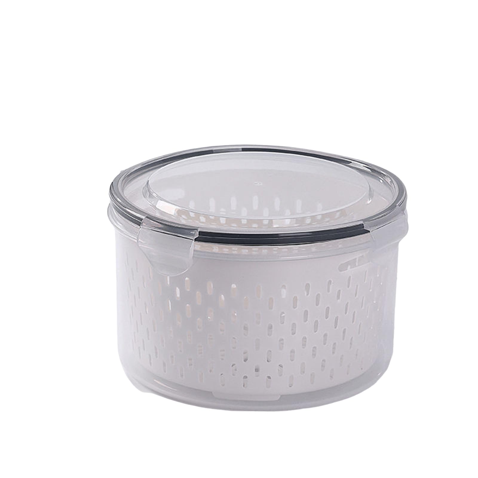 Refrigerator Preservation Box Double Layer Sealed Crispers Food Container Freezers Storage Box With Lid