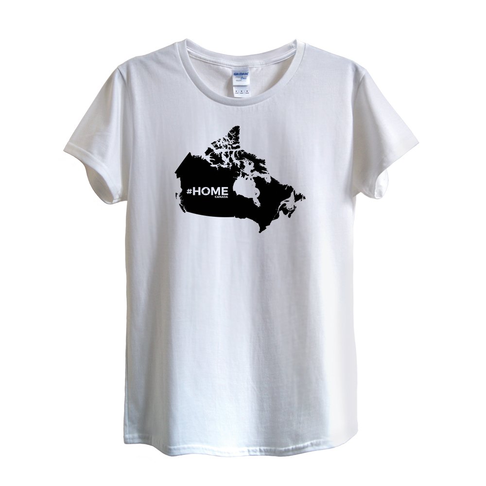 BlackBarrel Limited Edition Canada T-Shirt Home Made of Stars National Branded Design Cotton Women Fitted