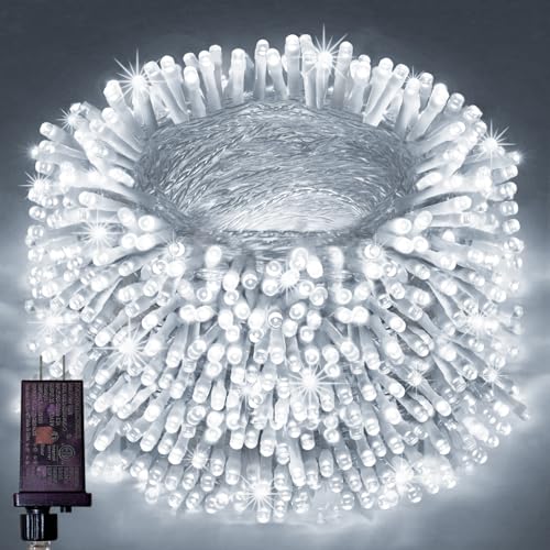 FLVOECN Outdoor Fairy Lights Waterproof, Plug in String Lights with 8 Modes Timer, 392Ft 1200 Twinkle LED Outdoor & Indoor Decor for Girl's Bedroom/Garden/Patio/Yard/Wedding/Holiday Party
