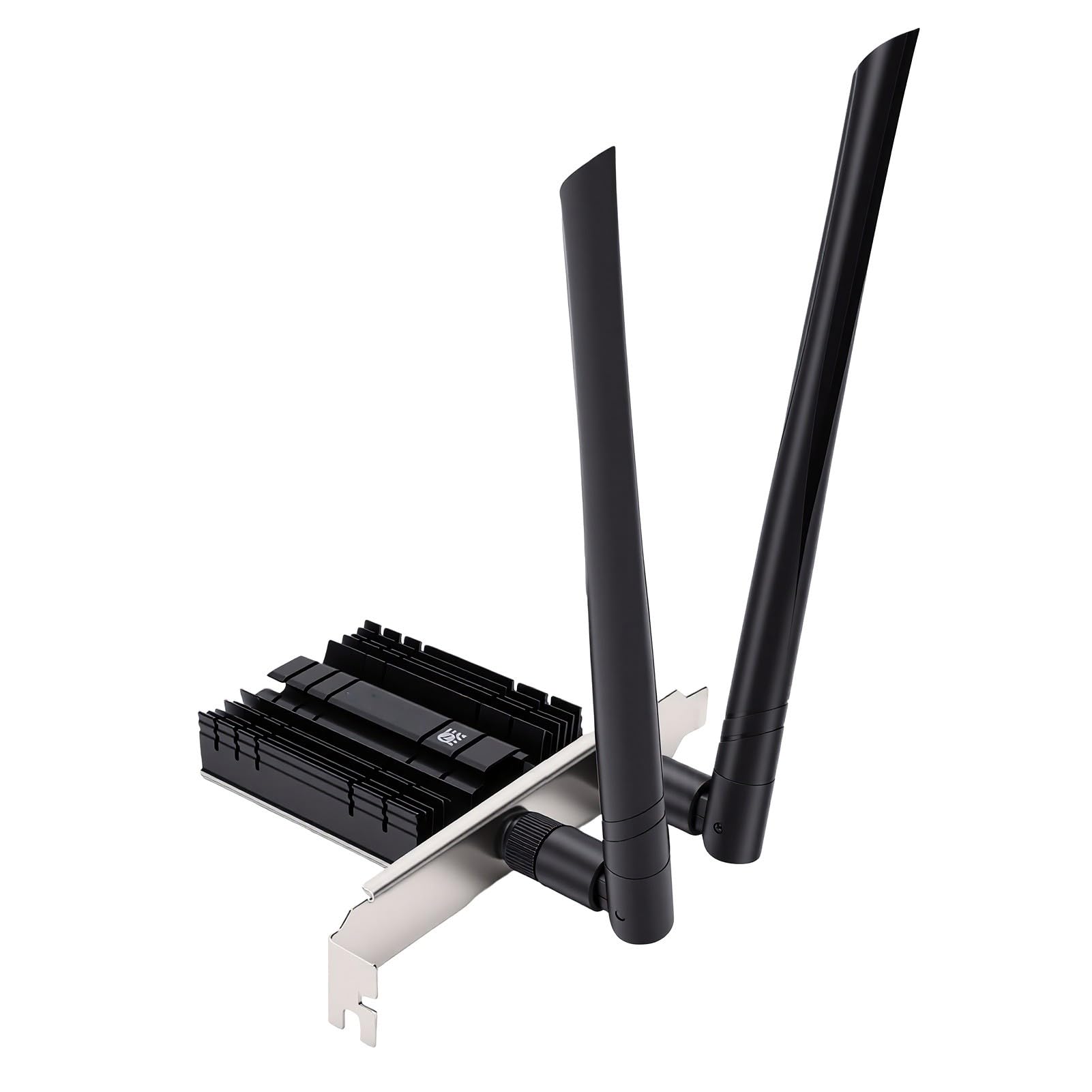 XUMIUZIY Tarjeta WiFi 7 PCIe WiFi Compatible con BE200 NGW, Bluetooth 5.4 6G 5G 2.4G 3 Bandas 5800Mbps M.2 NGFF Tarjeta de Red de Escritorio con Antenas Duales