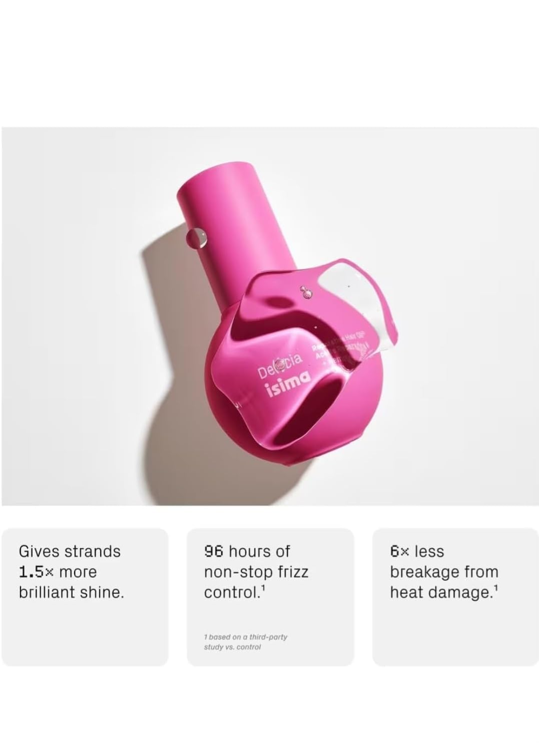 Isima Delicia Reparative Hair Oil, 1.7 fl oz, Nourishing Treatment for Damaged, Dry, or Frizzy Hair with Shine Boost