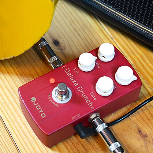 Image of JOYO Crunch Distortion Effect Pedal as High-Gain or Vintage Amps for Electric Guitar - True Bypass (Deluxe Crunch JF-39)