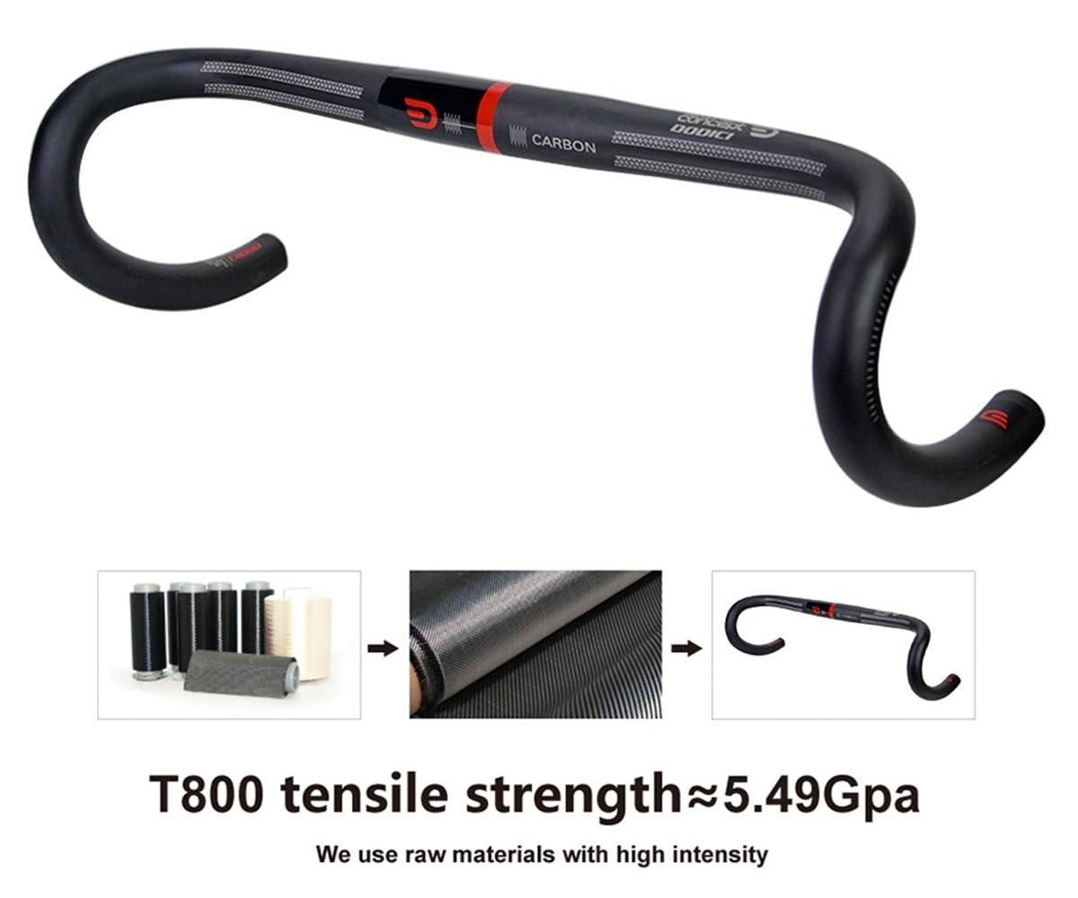Amazon.co.jp: 軽量 カーボン繊維 自転車 ハンドルバー 31.8mm