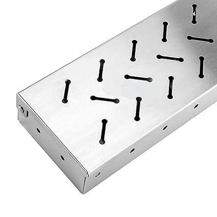 ACRA Durable BBQ Stainless Steel Smoker Box Charcoal Gas Grill for Meat Smoking