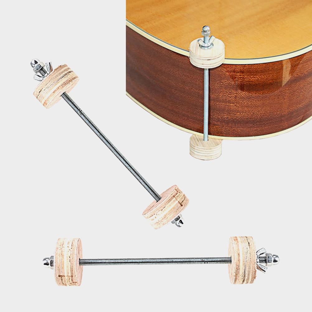 Abaodam 10 Stück Gitarrenkörper Befestigungswerkzeug Hotfix-Werkzeug-Clip für die Reparatur von Gitarren, Musikinstrumenten, praktische Klemme, Gitarrenteile, Bass, Holz-Wartungsclip