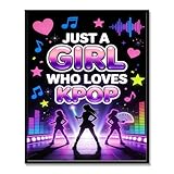 Kpop Posters Kpop Poster for Girls, K Pop Valentines Day Merch for K Pop Fans Lovers, K Pop Singing Posters for Music Lovers, Korean K-pop Birthday Pop Music, Gifts for Women Gifts for Teen Girls