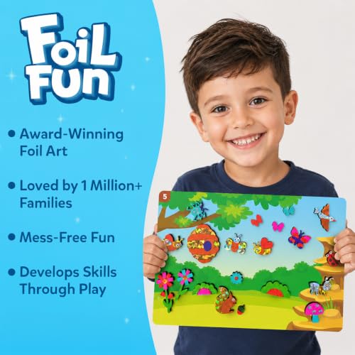 Image of Skillmatics Foil Fun - Bugs & Butterflies, No Mess Art for Kids, Craft Kits & Supplies, DIY Creative Activity, Travel Toys, Gifts for Boys & Girls Ages 4, 5, 6, 7, 8, 9