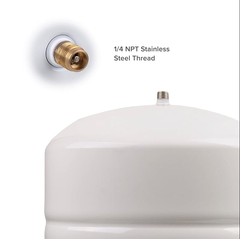 RO-152 Reverse Osmosis Water Storage Pressure Tank 5.0 Gallon Plus Tank Valve and 1/4" Tubing by Oceanic Water Systems