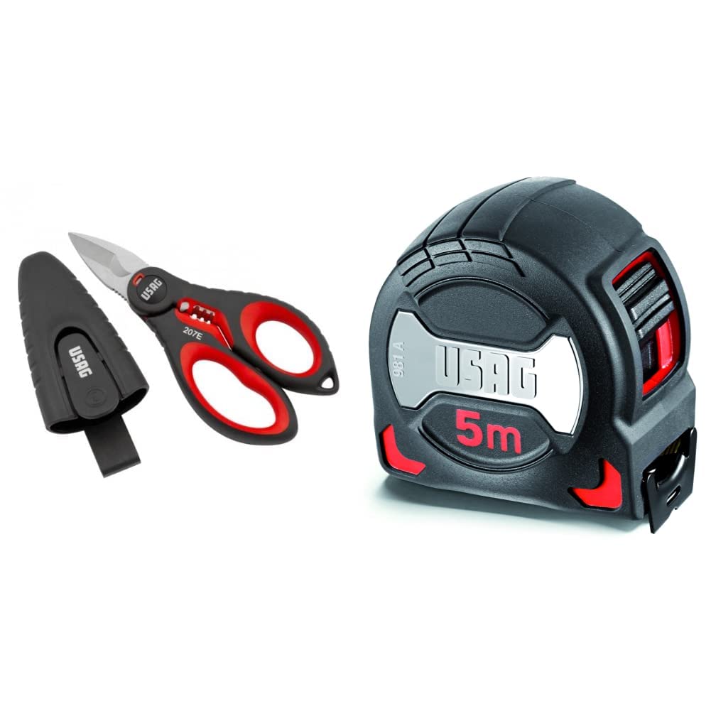 Forbici Professionali Elettricisti USAG 207 E - Tagliacavi, Spellafili E Crimpatura Integrati - Foto 6