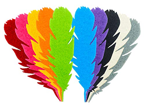 Colorful Felt Feathers