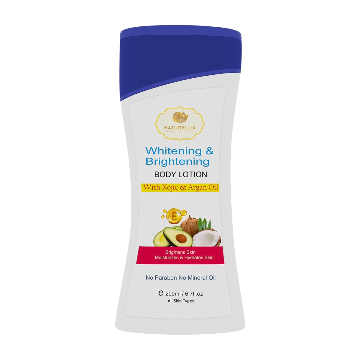 Naturelux - (Luxuries From The Nature) Deep Nourish Body Lotion For Men & Women I Skin Whitening And Brightening Body Milk, Non-Greasy, Glowing Skin, Deep Hydration, all skin type, 200ml