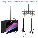 Audiovan Dual Side Heavy Duty Led TV Ceiling Mount Adjustable Bracket, TV Wall Mount Bracket Fits 32-70 Inch LCD LED 4K TVs, Flat Screen Display, Adjustable Height Telescoping Tilt and Swivel gallery image