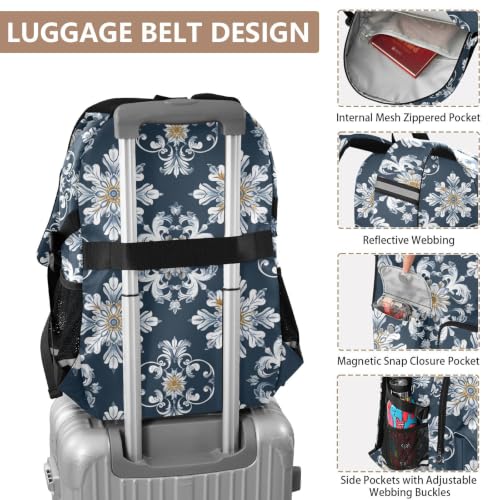 Mochilas para laptop juvenil estilo europeo retro adolescente 4