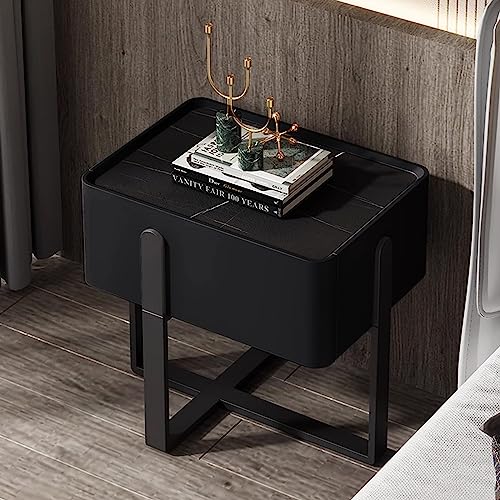 Table d'appoint pour chambre et salon avec rangement ouvert table de chevet en bois
