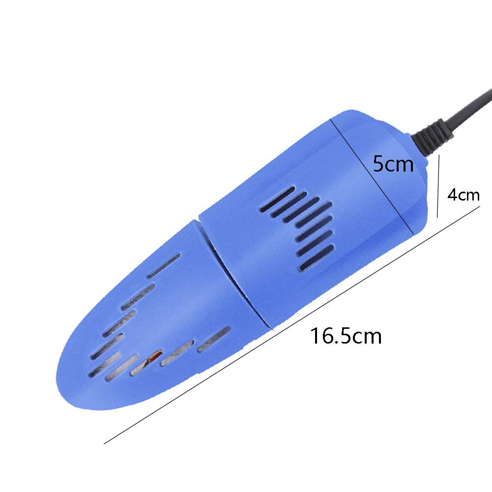 Asciugascarpe Asciugascarpe Elettrico Scaldascarponi Retrattile Asciuga Stivali Asciugatore per Guanti Deodorante antimuffa Asciuga Scarponi Elettrico (Dimensioni: 16.5X5X4CM) (Blu)