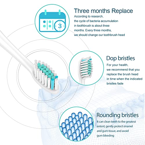 Replacement Toothbrush Heads Compatible With Philips Sonicare Electric Toothbrush,Electric Toothbrush Head Fits Diamondclean, Protectiveclean, Easyclean, Flexcare, Healthywhite (Pack Of 8) #TOP3