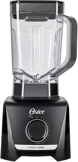 Liquidificador Oster 1400W Preto 3,2L - 220V Potente e Eficiente