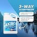 1 Gallon 4X Blue Pond Dye + Pond Cleaner, Blue Dye for Ponds and Lakes, 2-in-1 Lake Colorant + Enzymes, Makes Murky Water Clean & Beautiful, Keeps The Water Cool, Clear, and Ideal for Fish & Wildlife