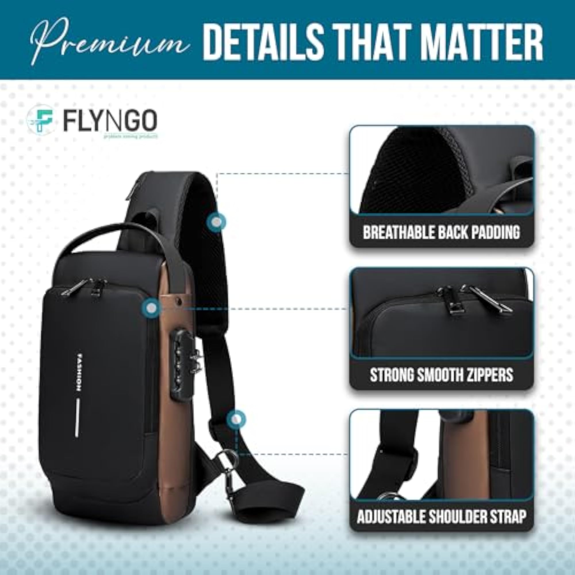Stylish Crossbody Backpack for Men & Women