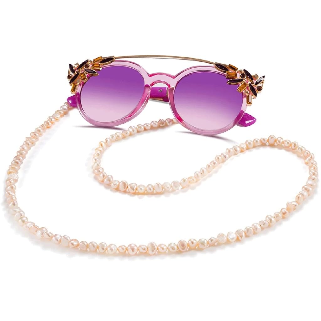 Chaîne de Lunettes en Perles antidérapante pour Femme, bandoulière