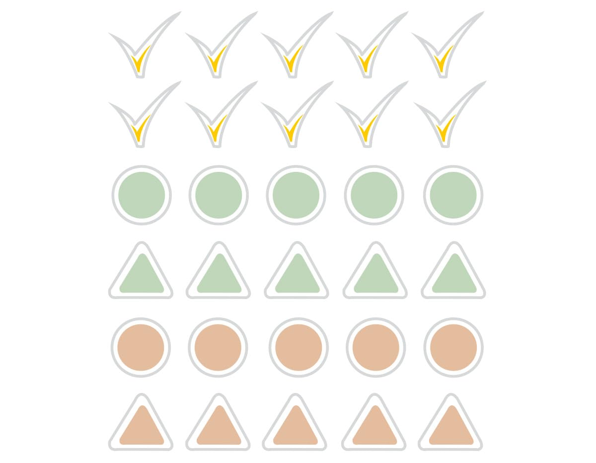 Dailylike Stickers Point 02 Bullet Paper Diamond 8.5 mm 4 Sheets
