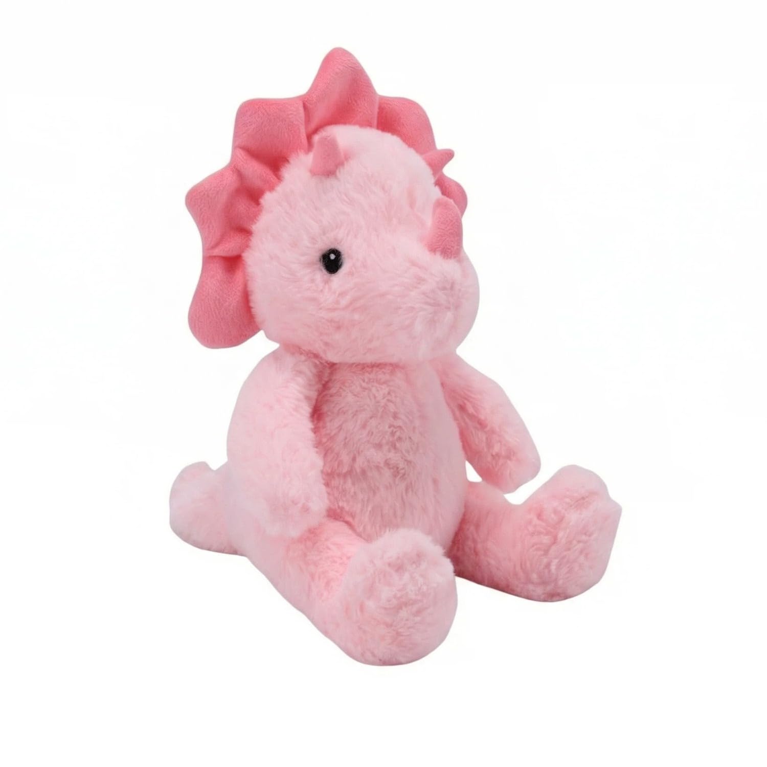 VANLINNY Dinosaur Stuffed Animals, Pink Dinosaurs Toy for Kids 3-5, Cute 9" Triceratops Stuffed Baby Plush, Soft and Comfort to Hug, Ideal Christmas Birthday Gift
