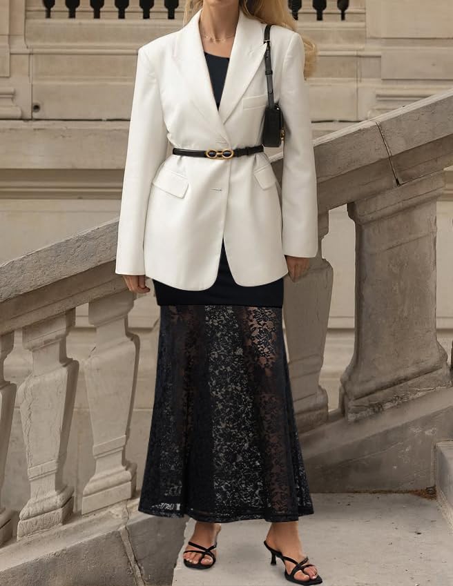 ZESICA Women's Long Sleeve Off Shoulder Bodycon Dresses Fall 2026 Ruched Lace Wedding Guest Cocktail Formal Maxi Dress - Image 5