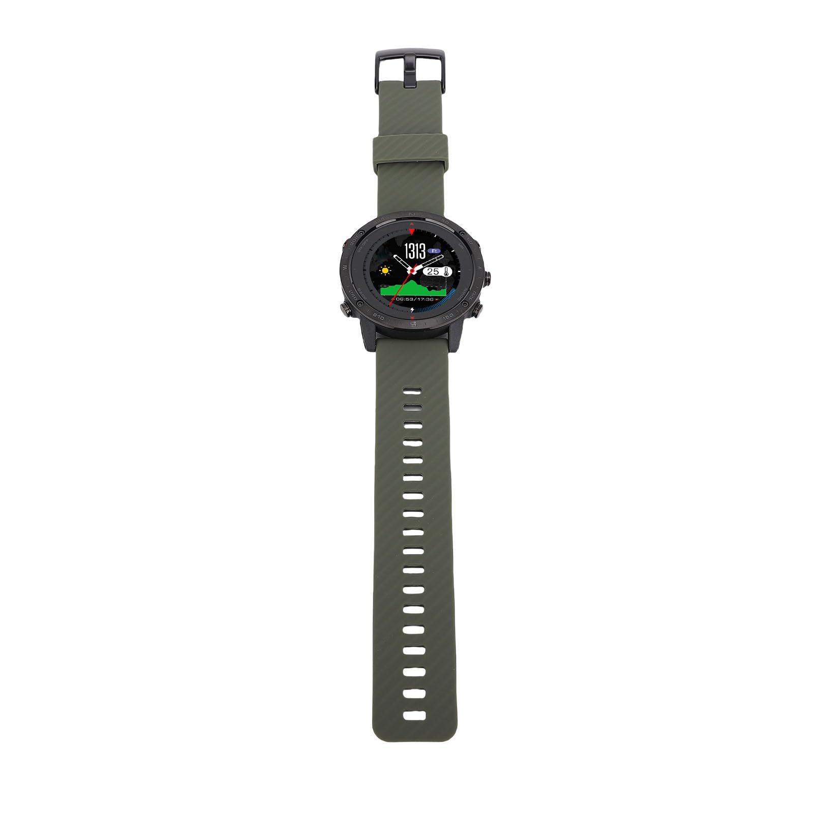 Orologio Intelligente Rotondo con Display da 1,3 Pollici - Orologio Sportivo Durevole per Immersioni e Nuoto - Materiale Leggero in Lega Ti - Ideale per attività All'aperto