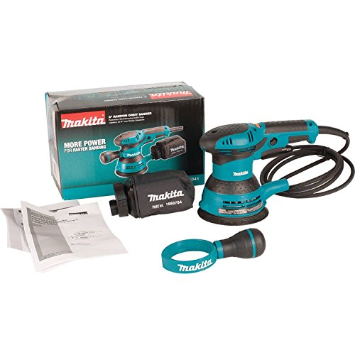 Makita BO5041 3-Amp 4000-12000 OPM D-Handle Random Orbit Sander, 5-Inch