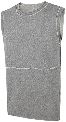 PIZOFF Fashion Mens Tank Top Sleeveless Long Extended Hip Hop T-Shirt Y1739-03-M