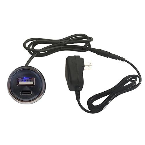Miniatura 3 de Zócalo USB para muebles con LED de escritorio integrado tipo C y zócalo para carga de teléfono Interfaces dobles Muebles Embedded USB C Station