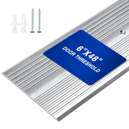 Image of Zonon 1 Pcs Aluminum Door Threshold 6 inch x 48 inch Anti-Slip Threshold Strip