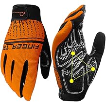 Full Finger Workout Gloves Weight Lifting Touchscreen for Men Women with Padding, Full Hand Gym Exercise Gloves Male Female, Non Slip Fitness Gloves Extra Grip for Cycling Climbing Hiking