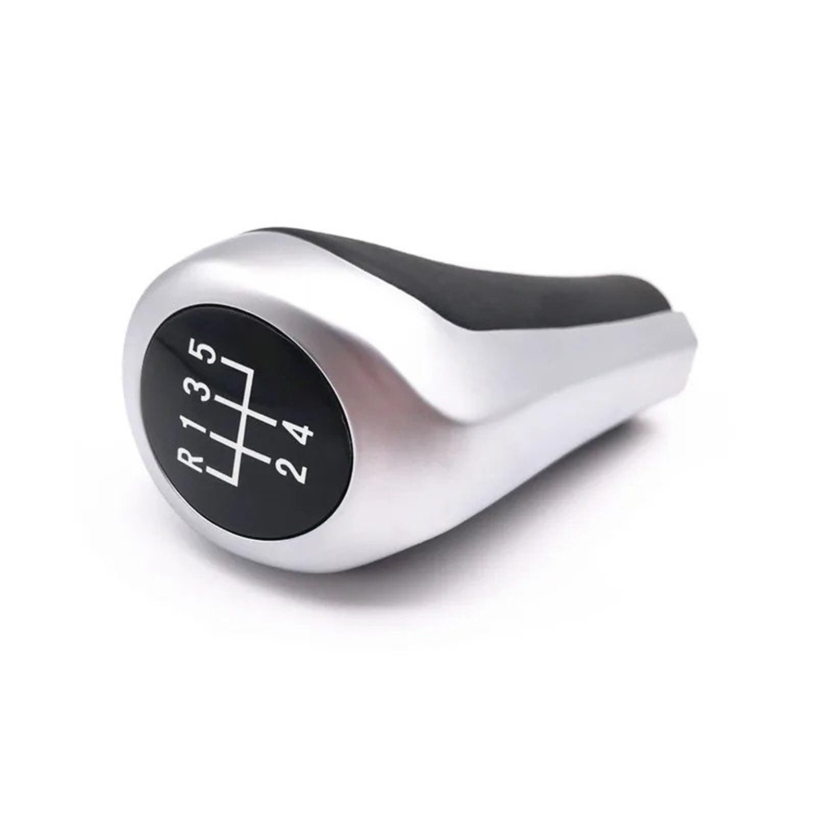 MWBDSZJQVX Gear Shift Knob for BMW 1 3 5 6 Series E30 E36 E39 E46 E53 E60 E63 E83 E84 E90 E91 Chromed Matte Carbon Fiber Leather Gear Shift Knob(Matte 5Speed)